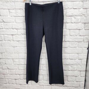 Soft Surroundings Women's Pull On Black Straight Leg Pants Size Petite Medium